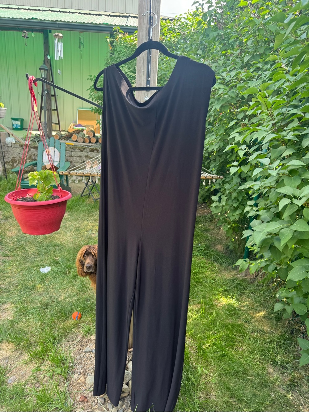 Norma Kamali Black Wide-Leg Sleeveless Jumpsuit